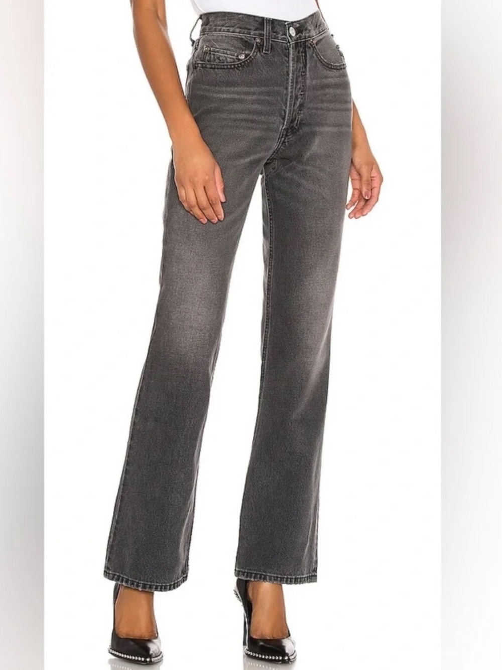 Re/done grey jeans